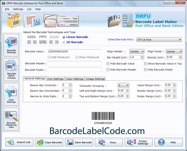 Bank Barcode Software software