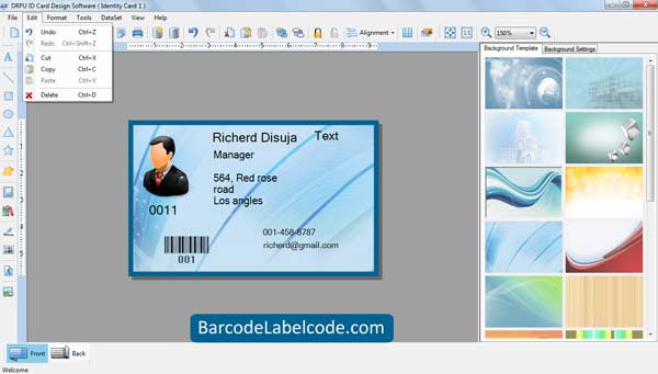 Create Employee ID Cards screenshot