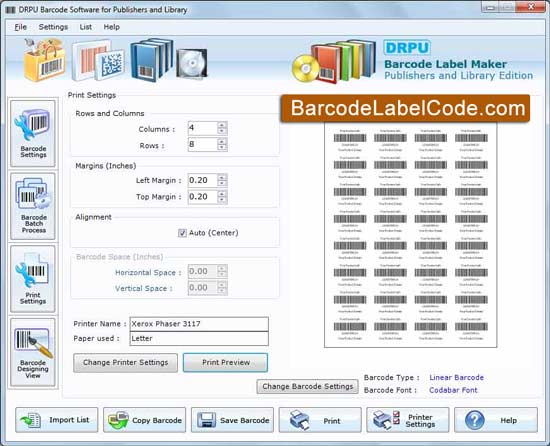 Windows 7 Book Barcode Label 7.3.0.1 full