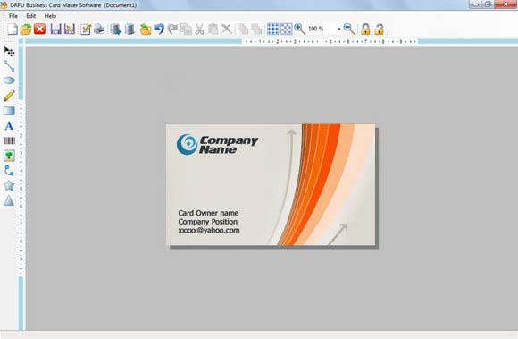 Screenshot of Designing Business Cards 7.3.0.1