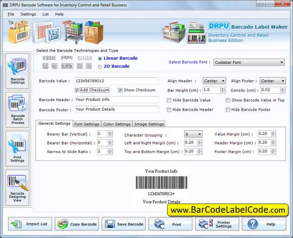 Screenshot of Inventory Tracking Barcode Software 7.3.0.1