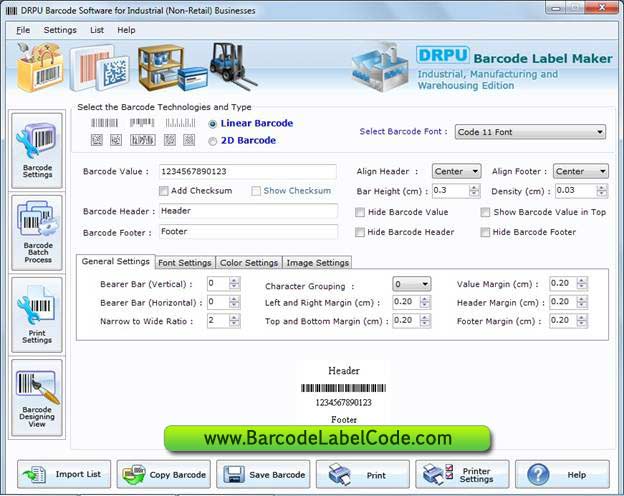 How to Generate Industrial Barcode screenshot