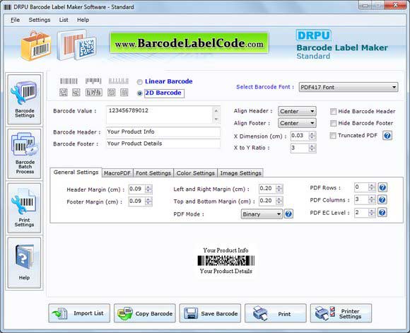 Barcode Label screenshot Barcode Label screenshot