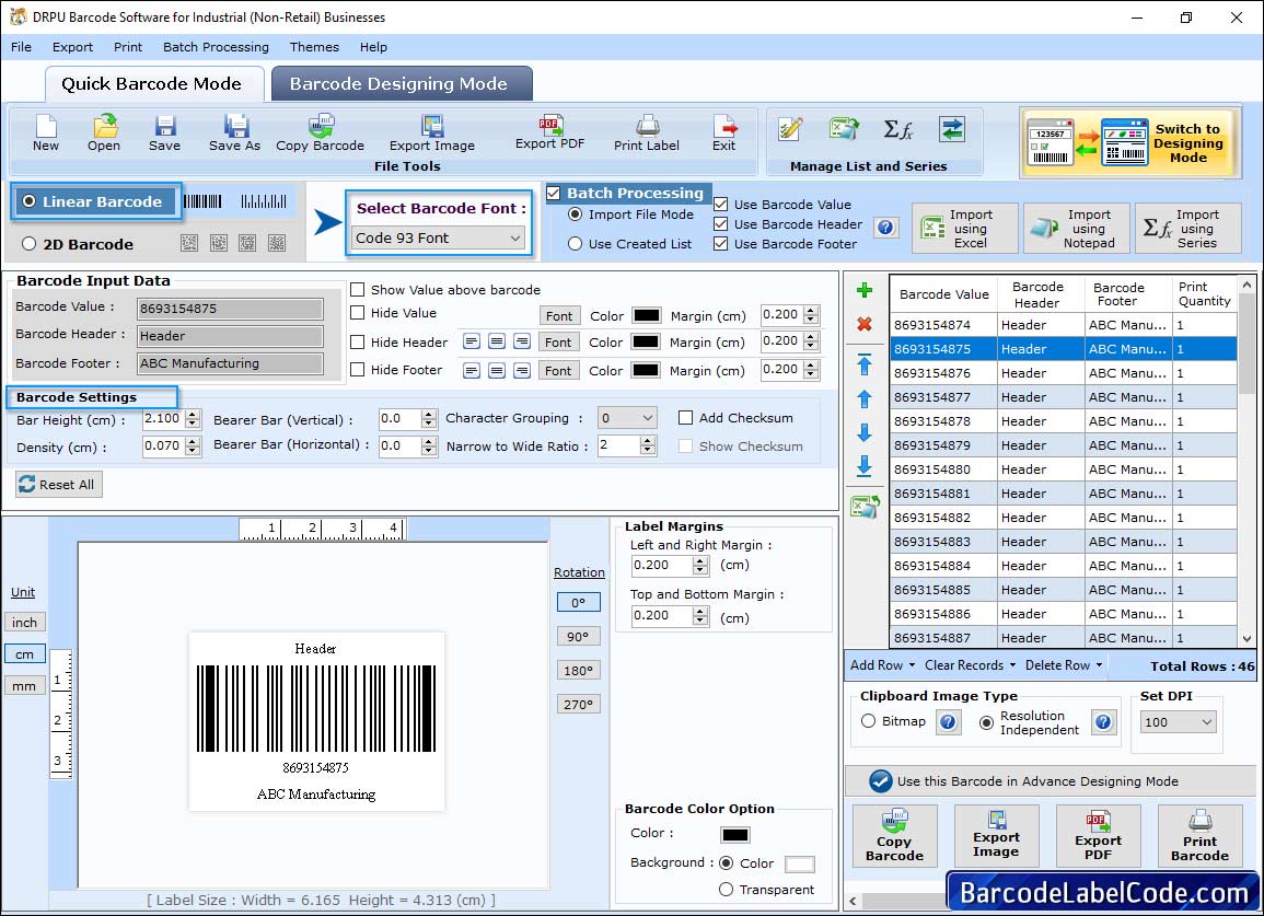 barcode teachanoliges