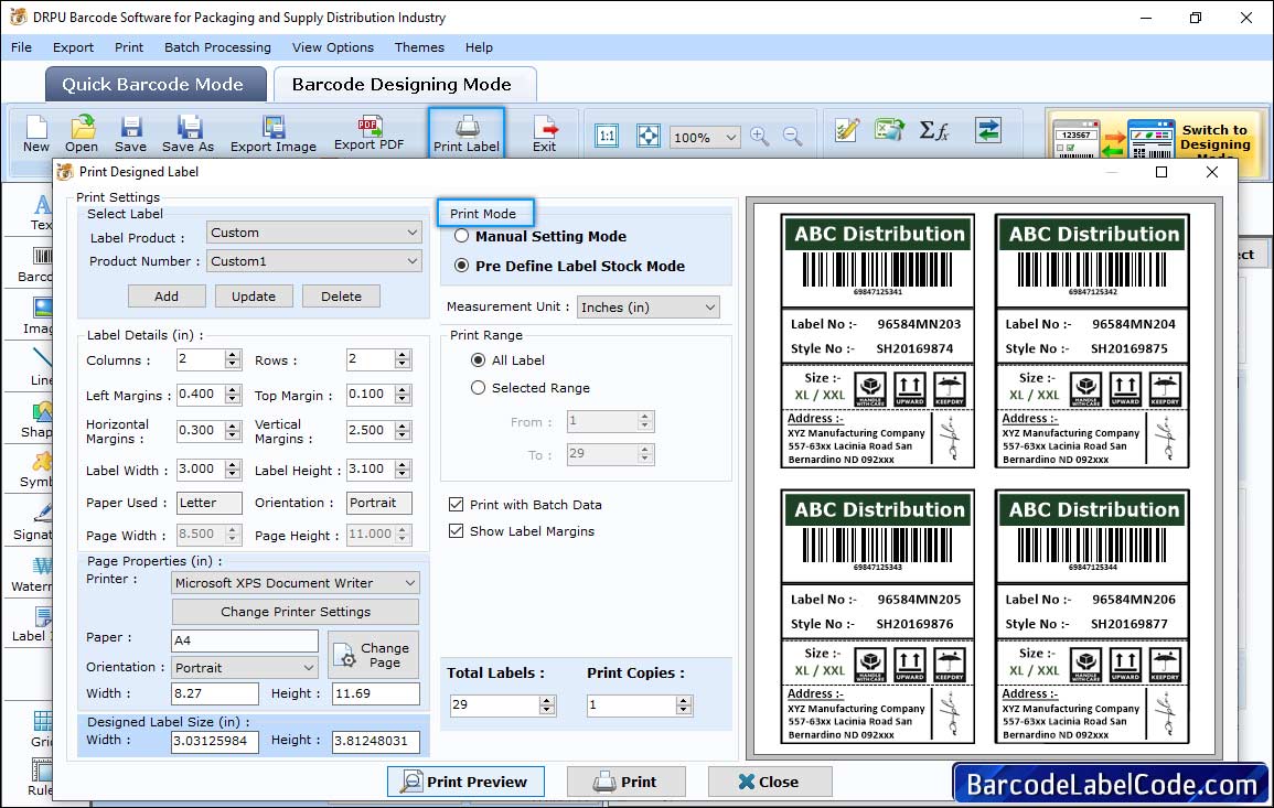 Print Settings